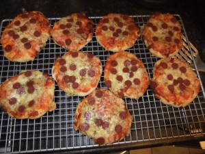 mini pepperami pizza