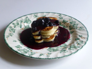 American-style Blueberry Pancakes