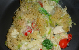 chicken and broccoli pasta bake