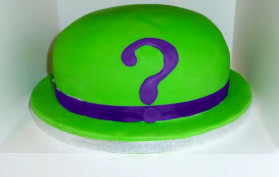 The Riddler's Hat birthday cake