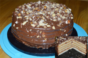 Chocolate and Peanut Butter Layer Cake