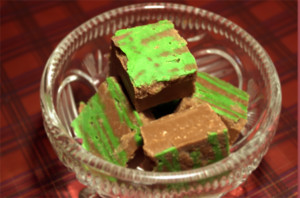 Chocolate and Peppermint Fudge
