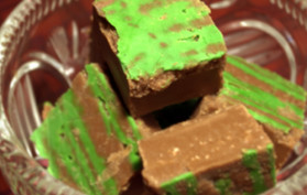 chocolate and peppermint fudge