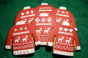 iced christmas jumper cookie