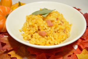 Roasted Squash and Bacon Risotto