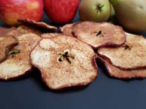 Spiced Apple and Pear Crisps